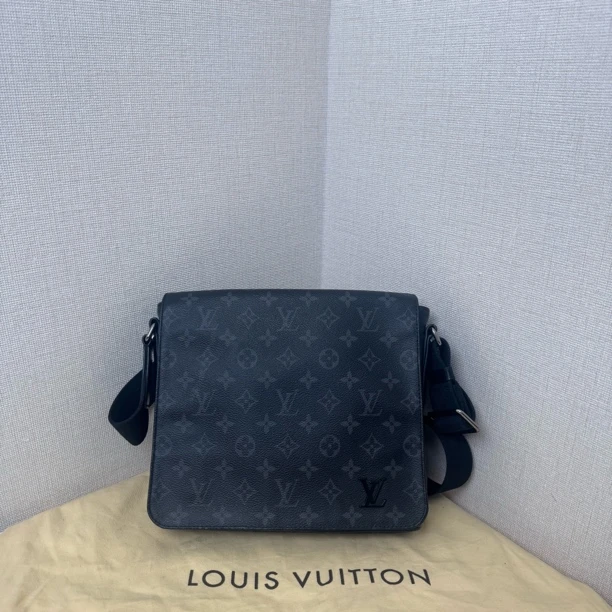 95新 LouisVuitton/路易威登 97新小号黑花邮差