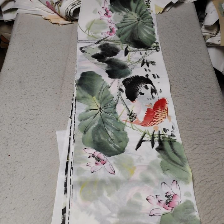 小***鱼国画国画花鸟花鸟花鸟