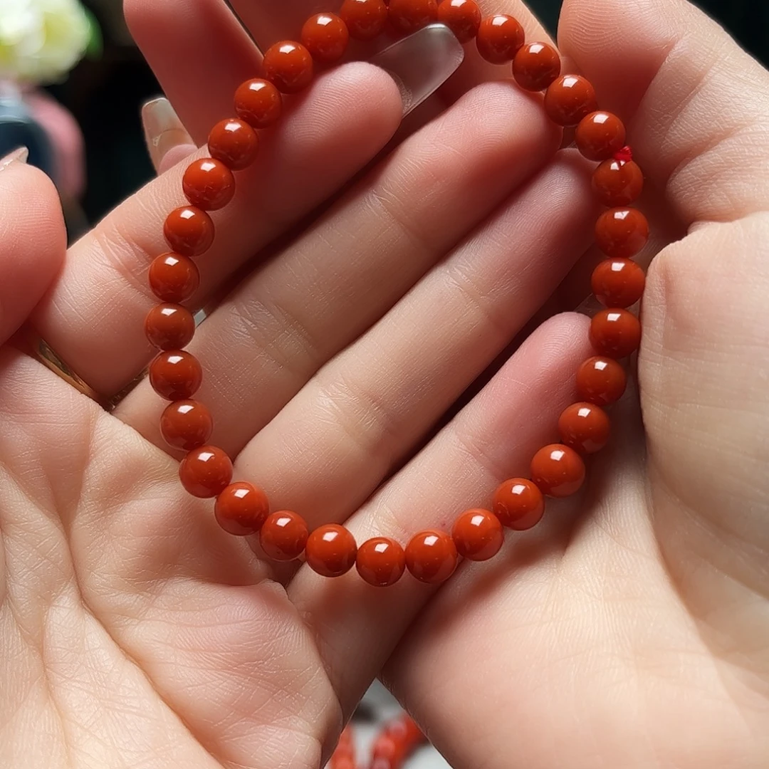 南红玛瑙未镶嵌手链
