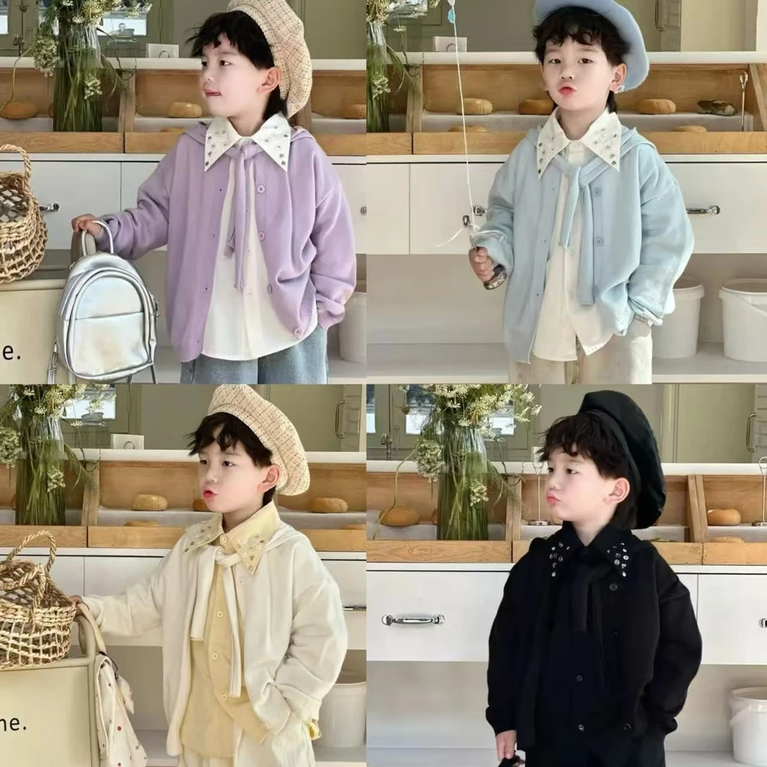 kb6745 | 【春日•个性】春季儿童 多色钉扣衬衫 每个颜色都很美妙~~