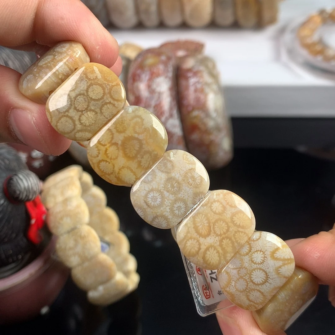 【闪购商品】硅化珊瑚（珊瑚玉）手镯未镶嵌4号