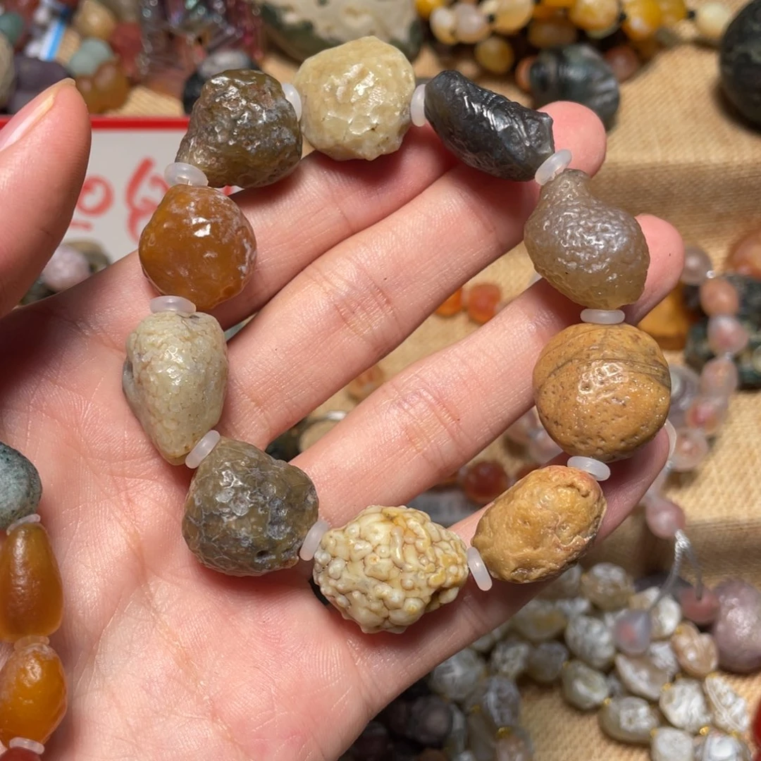 玛瑙/玉髓手链未镶嵌平**人