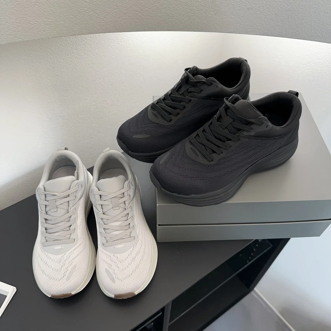 素陌2025春季新款运动慢跑鞋减震跑鞋休闲鞋轻便综合训练鞋情侣