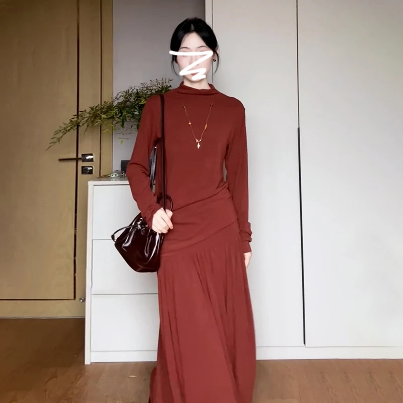 过年衣服女一整套装爆款2025新款高级感显瘦上衣半身裙两件套7913