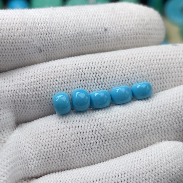 高瓷蓝卡6老型一对