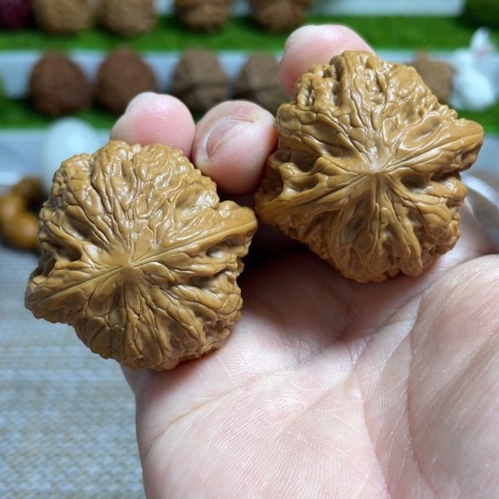 把件文玩核桃40➕手打底磨盘