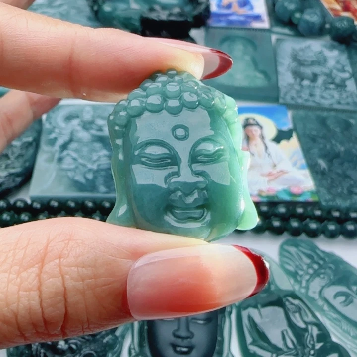 翡翠未镶嵌颈饰多样性发货天然A货翡翠