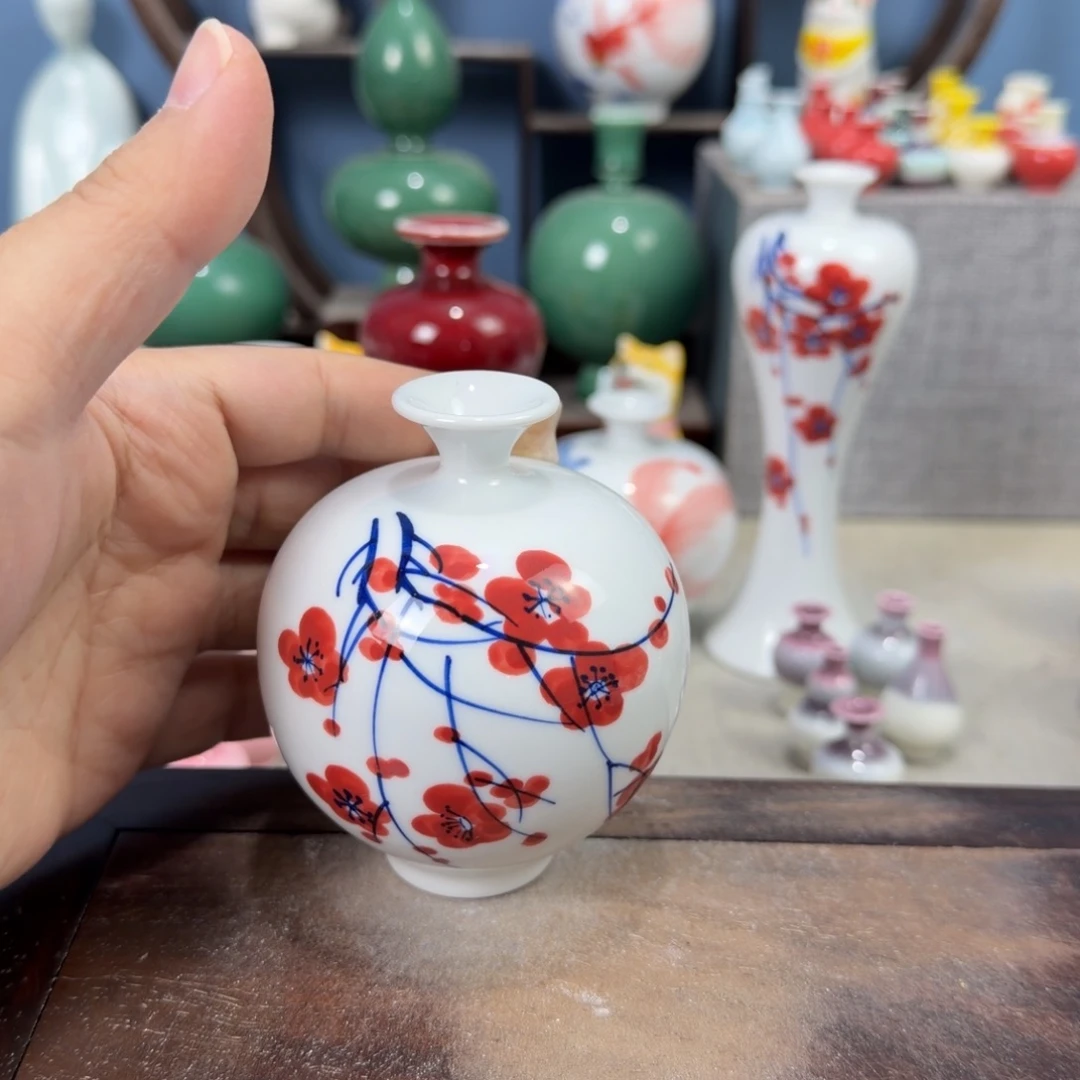 陶瓷手工小花器摆件