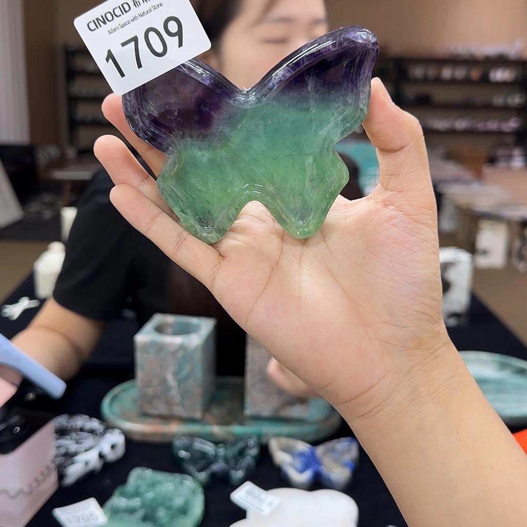 1709绿水晶小蝴蝶福利