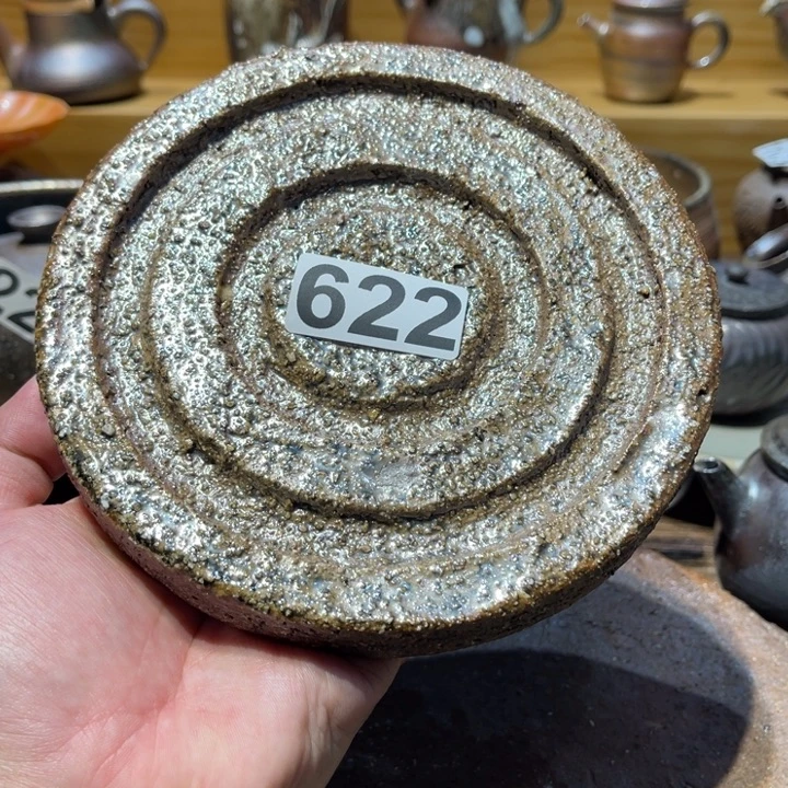 手工制作柴烧壶承微瑕622