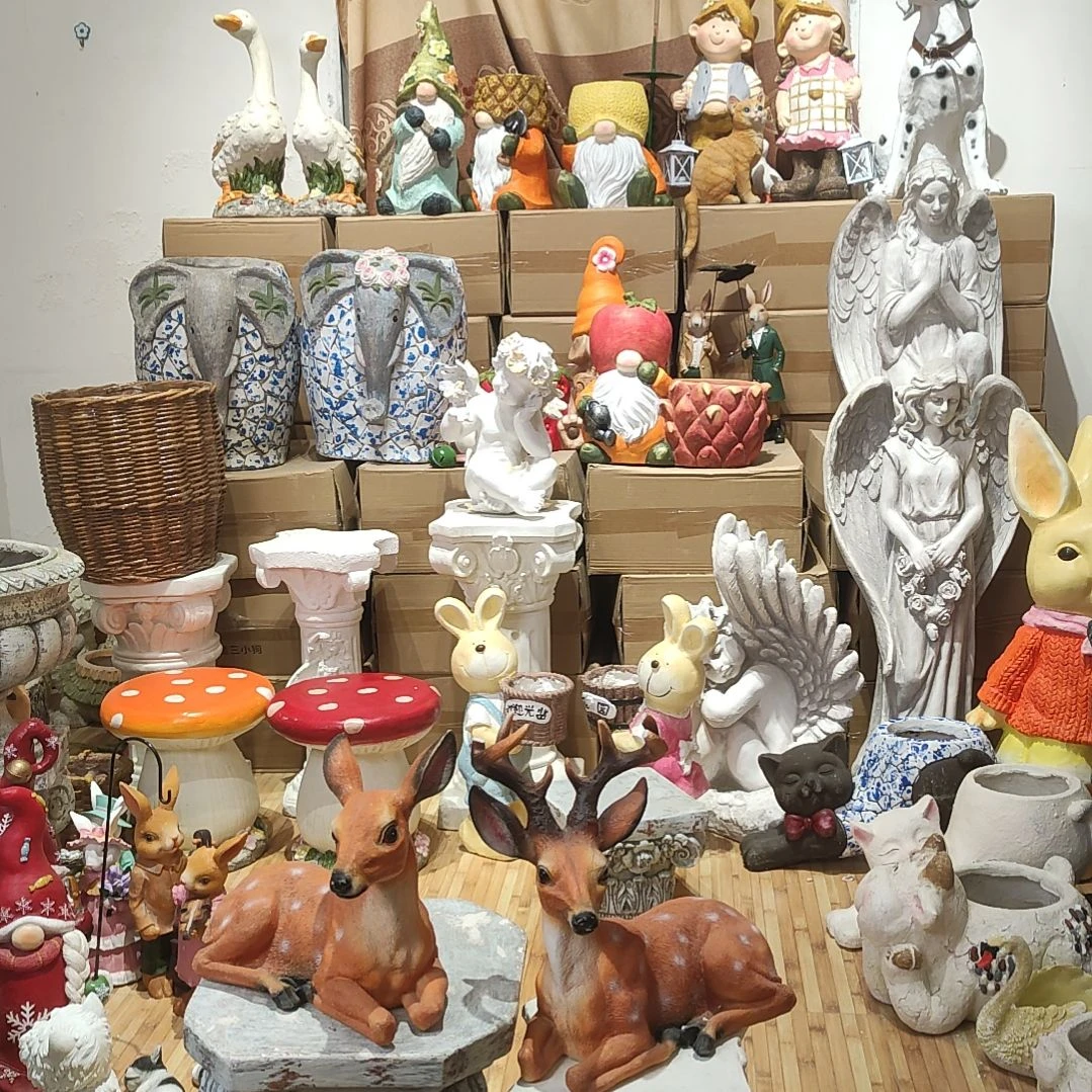 合成树脂树脂梅花鹿一对摆件