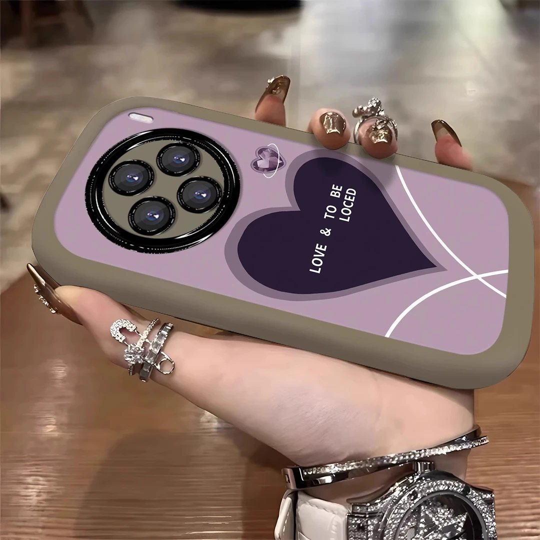 紫色爱心适用于vivoX200Ultra手机壳新款X200S简约100Pro全包防摔