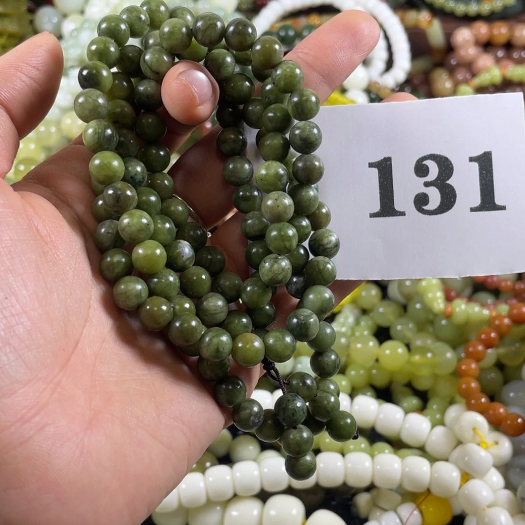 未镶嵌蛇纹石玉手链