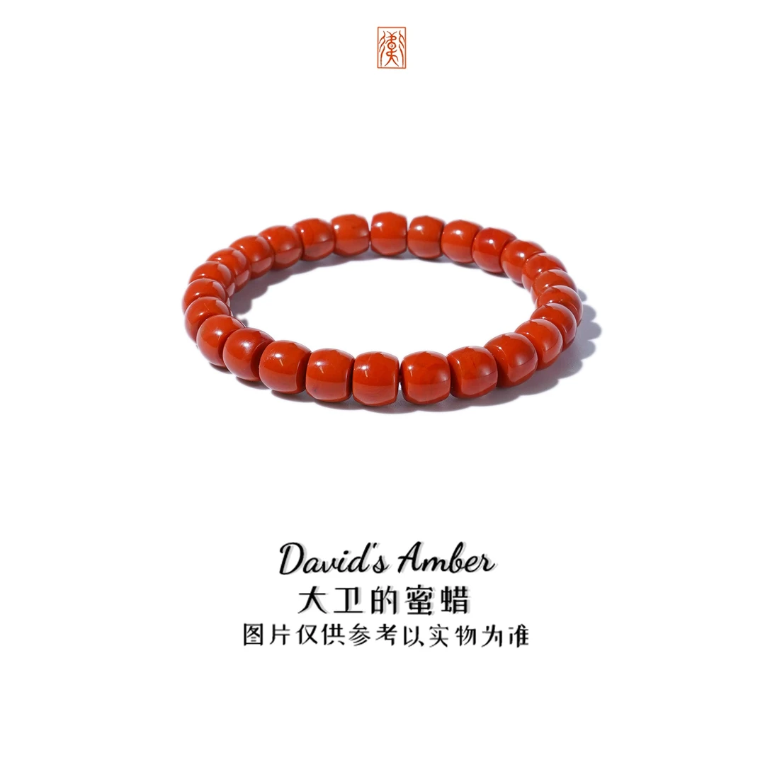 大卫推荐！：南红“赤焰瑕疵款”系列直切手串8-10mm