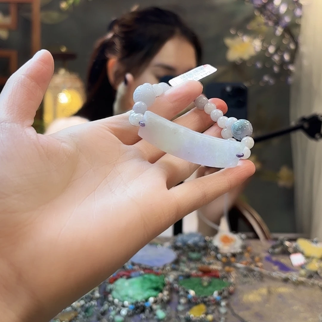 翡翠未镶嵌挂件翡翠手链不退换