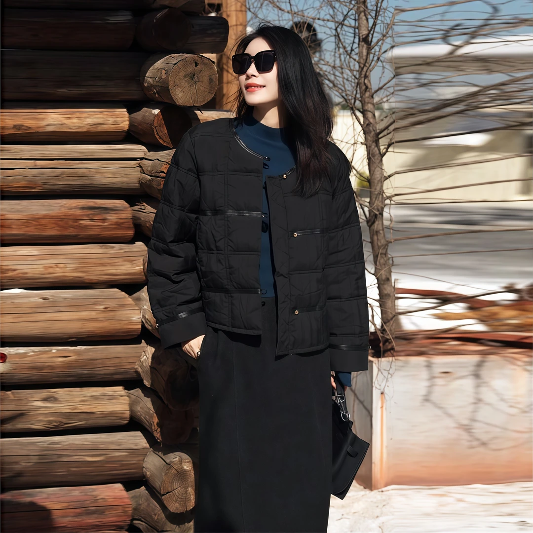 【爱丁堡】Mayya Plus麦芽定制气质显瘦毛茸茸百搭棉衣32547537