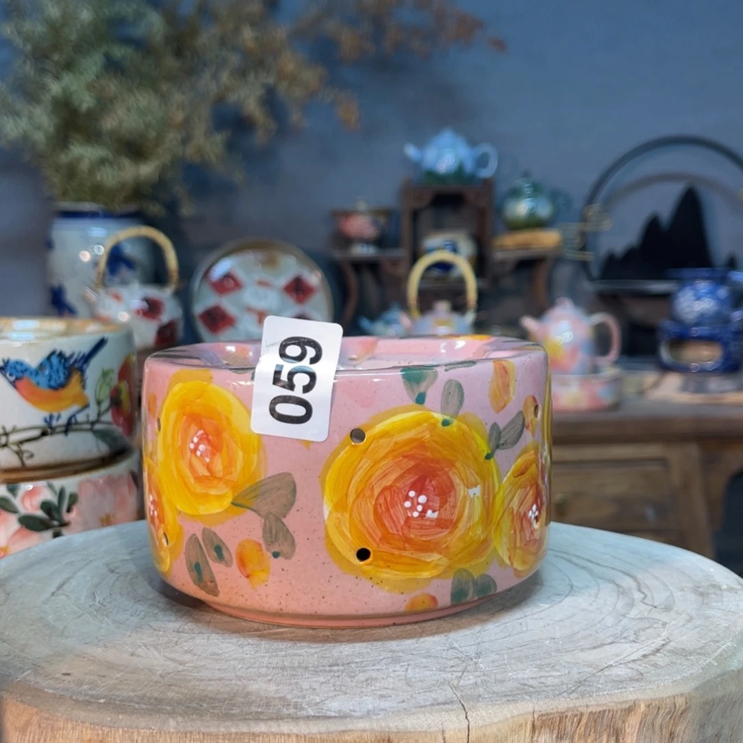 杯素浅陶瓷手工手绘