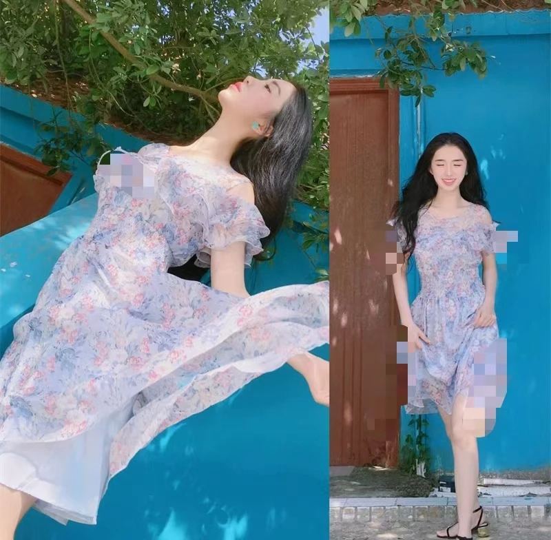 598号2025夏款宽松感品牌剪标连衣裙