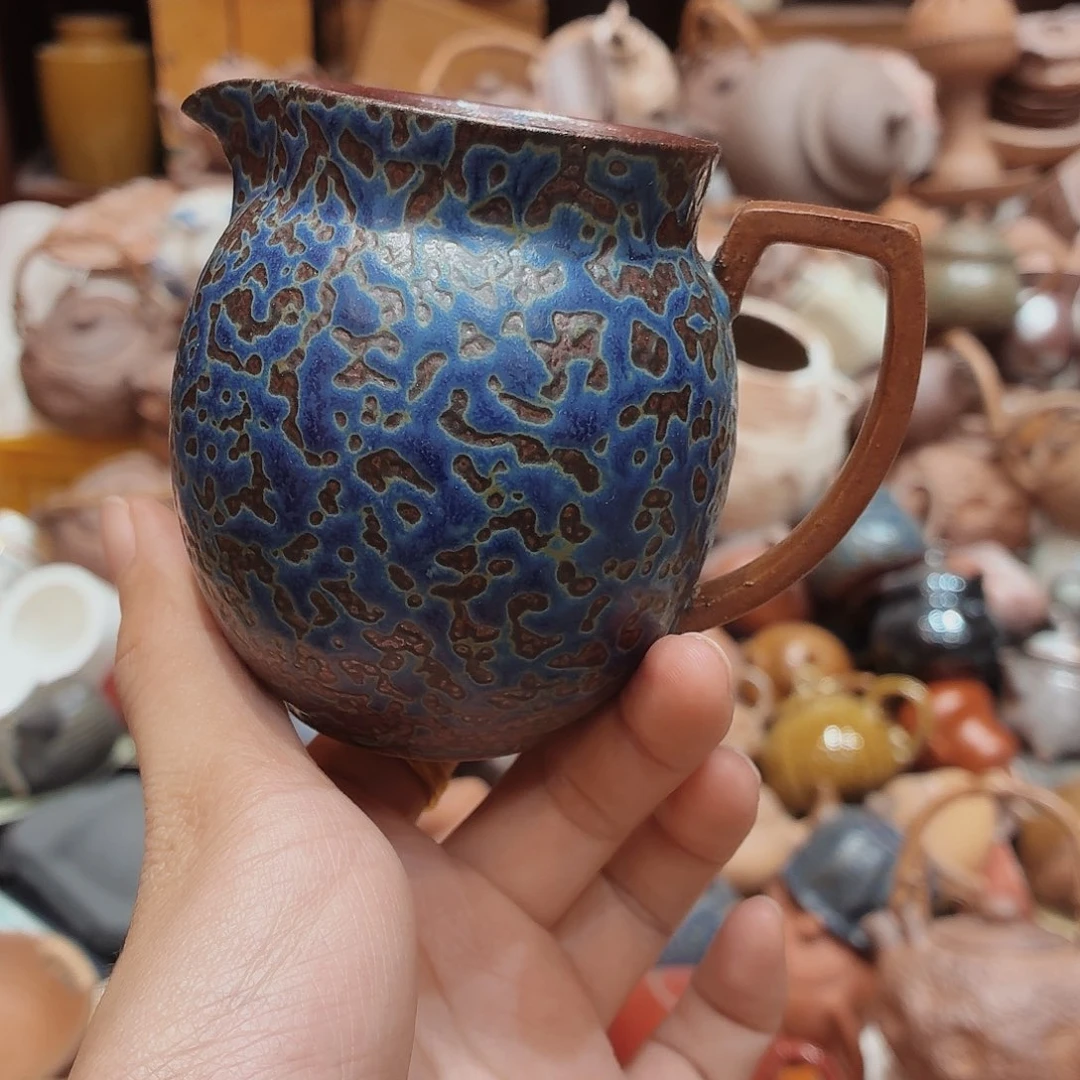 柴烧老岩泥高温茶器皿