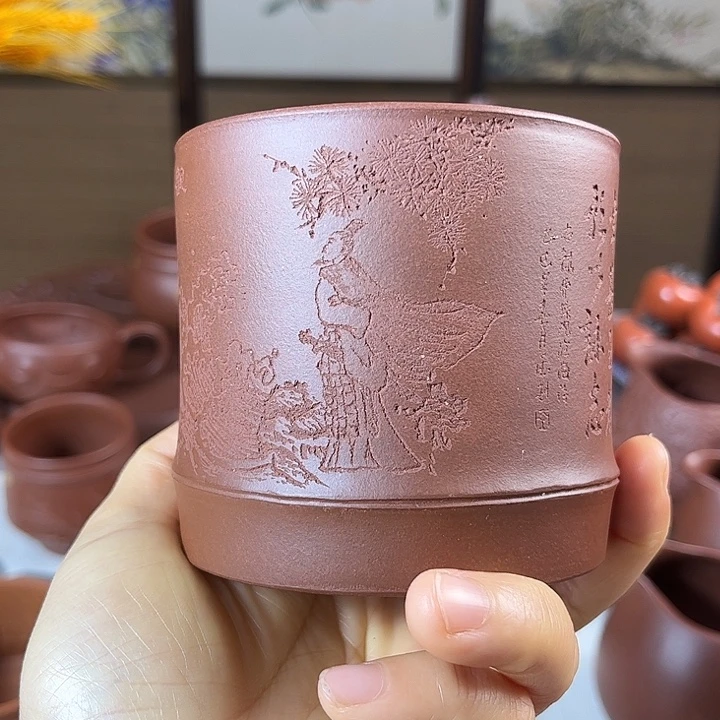 紫砂茶杯全手工主人杯容量280
