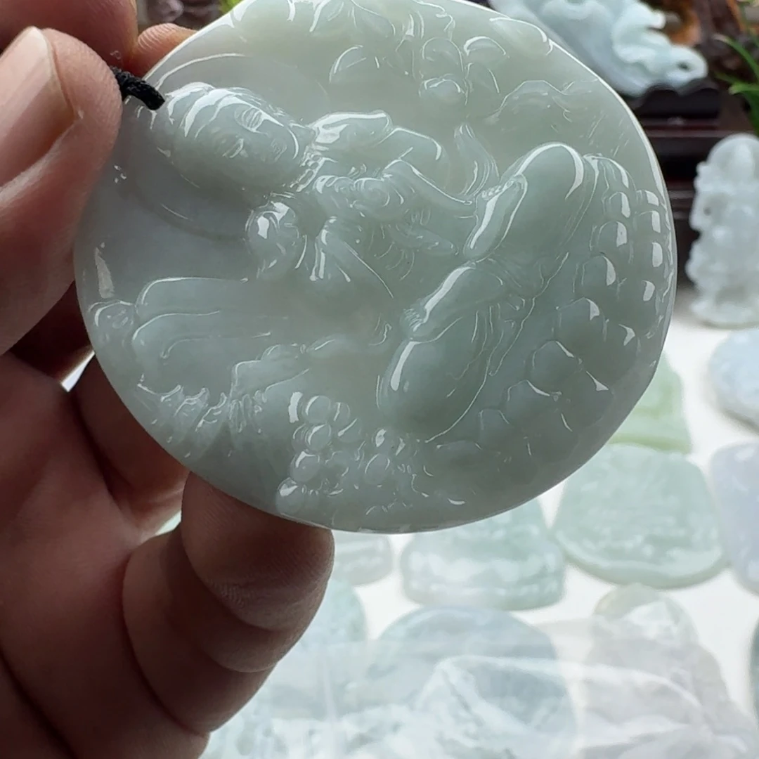 颈饰未镶嵌翡翠天然缅甸A货翡翠
