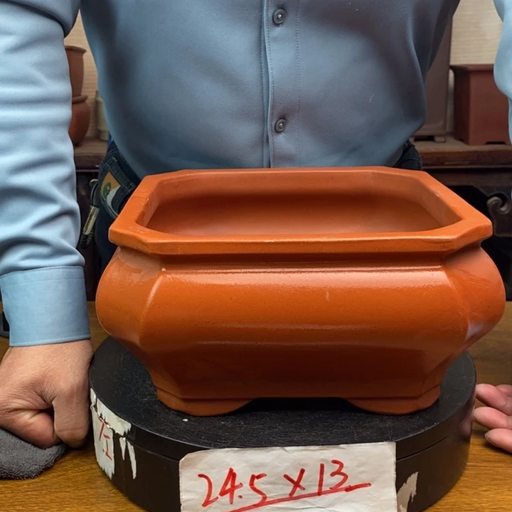 紫砂花盆货号一只CJ08