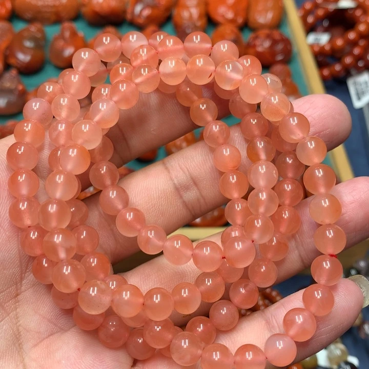 未镶嵌手串南红玛瑙7+m m