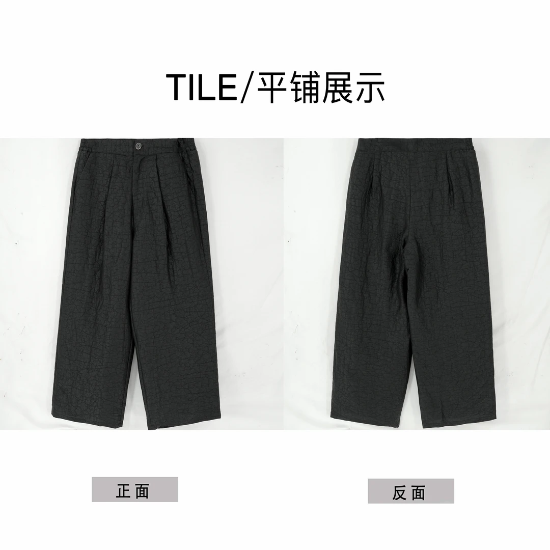 2025年秋冬新款桑蚕丝香云纱时尚百搭国标90白鹅绒阔腿裤K172