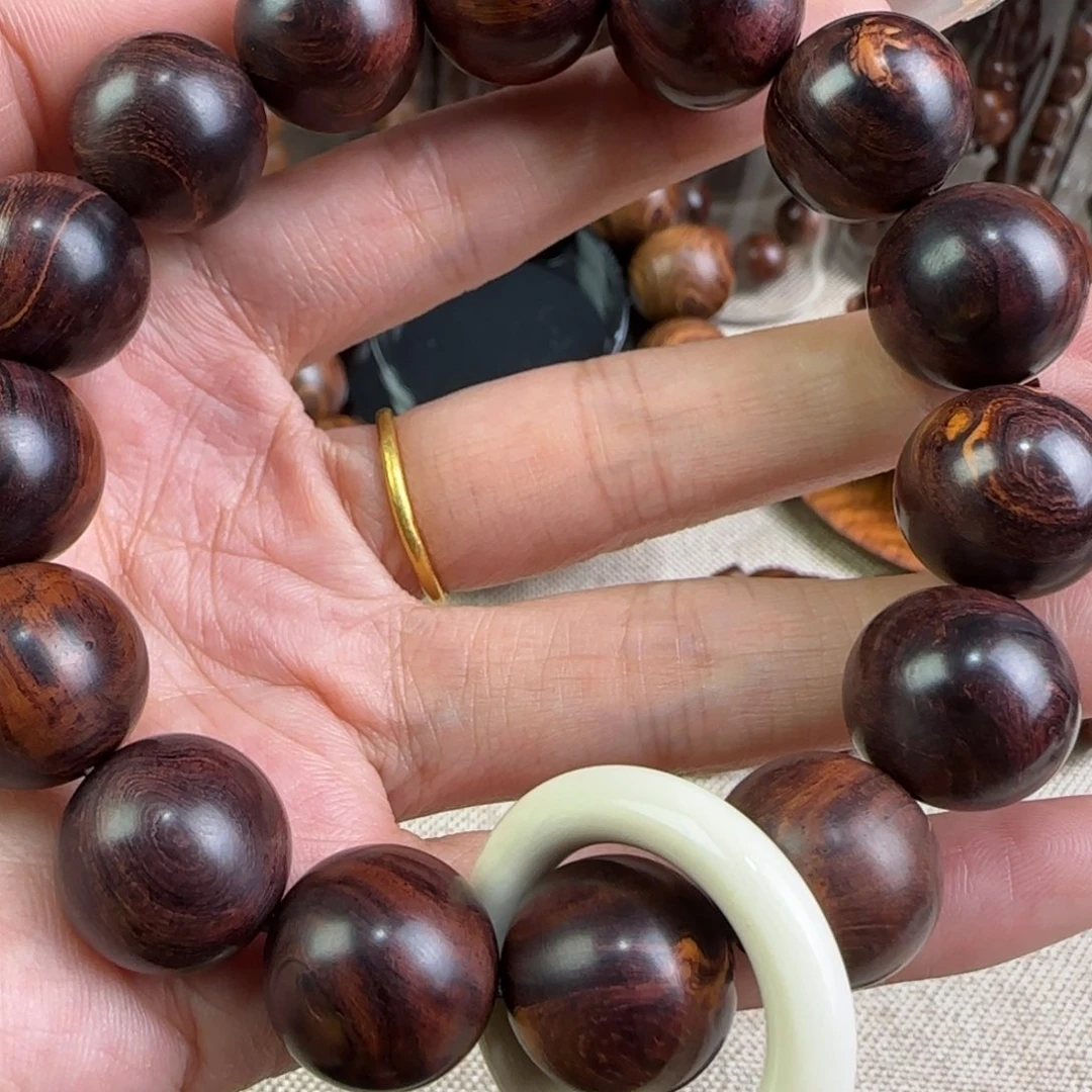 黄花梨/降香黄檀手串/手链紫罗兰闪电瘤疤