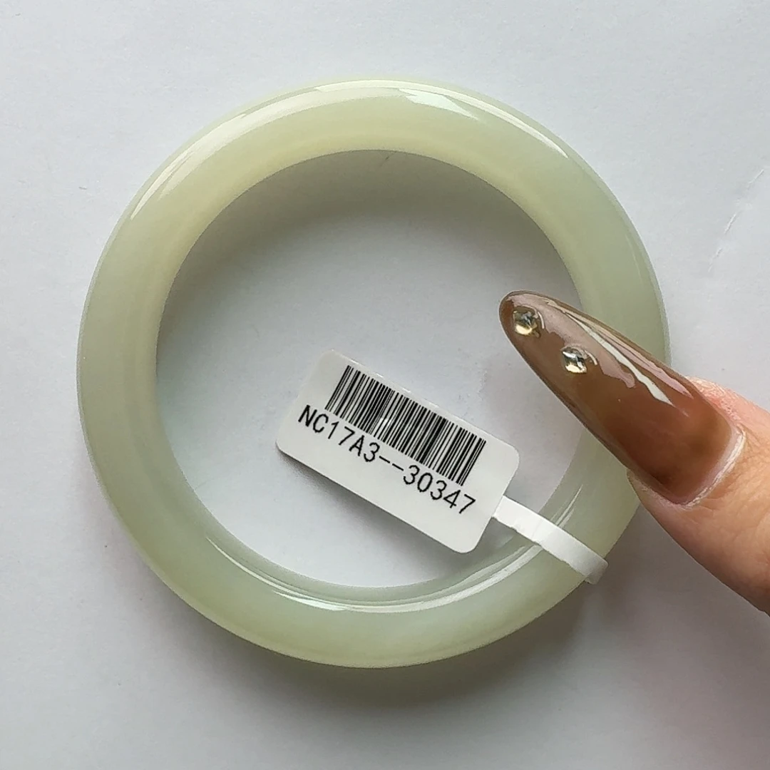 和田玉未镶嵌手镯57晴水