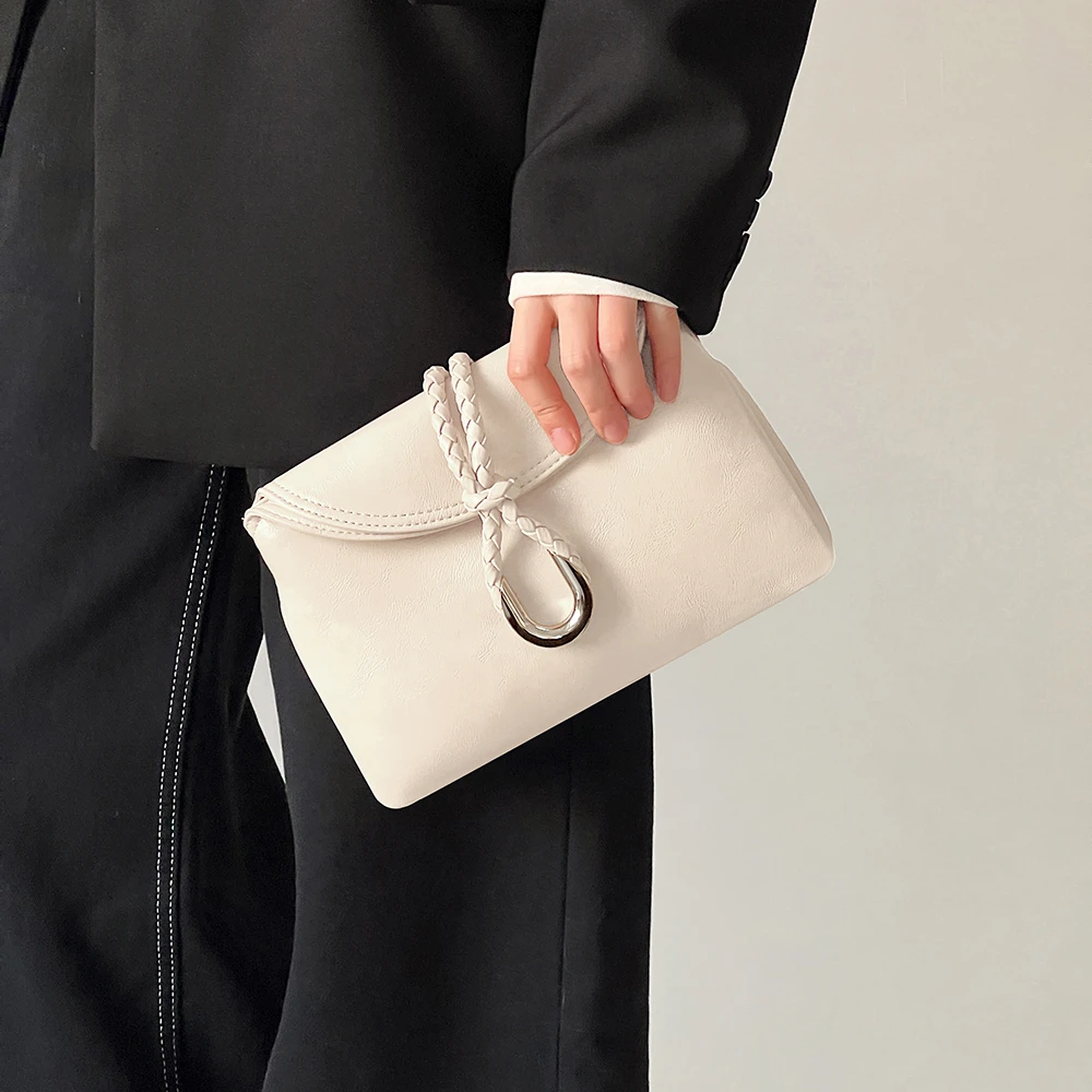 DOUBLE.R【编织物语】手工信封包手拿包 2025新款包单肩包斜挎包女