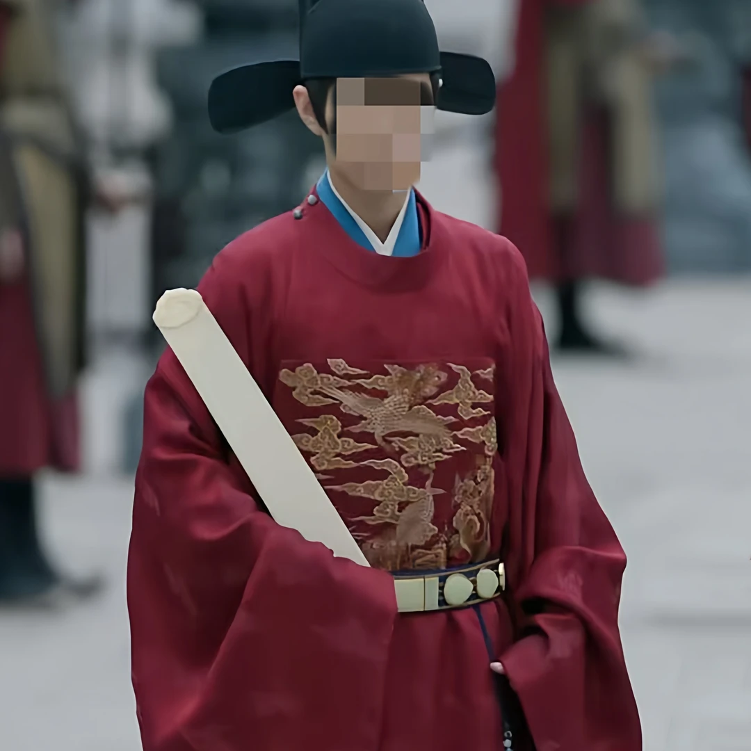 藏海传同款汉服男圆领袍明制官服文官大臣朝服中式婚服孔雀绣花