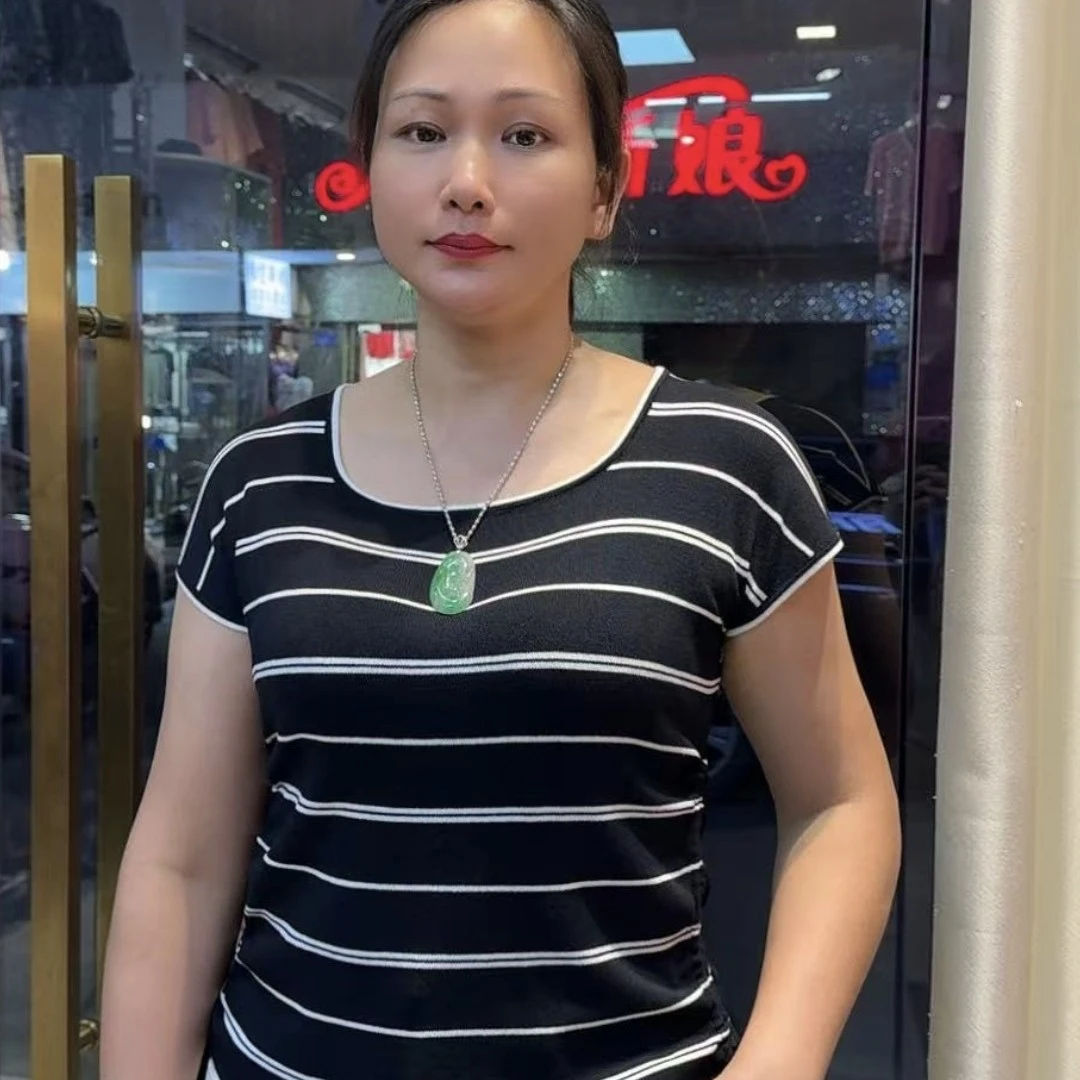 显瘦条纹夏季圆领百搭毛针织衫气质常规袖针织潮流