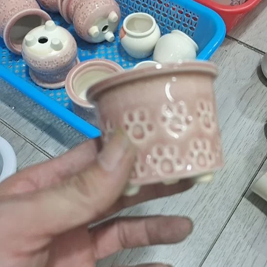 微瑕陶瓷花盆满12包邮