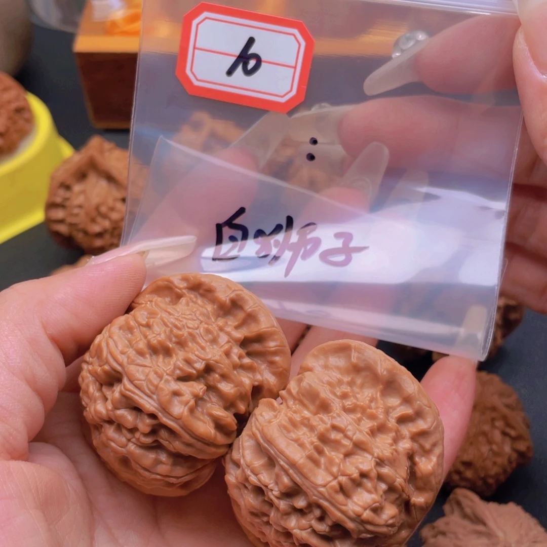 文玩核桃把件ㅤ*10白狮子