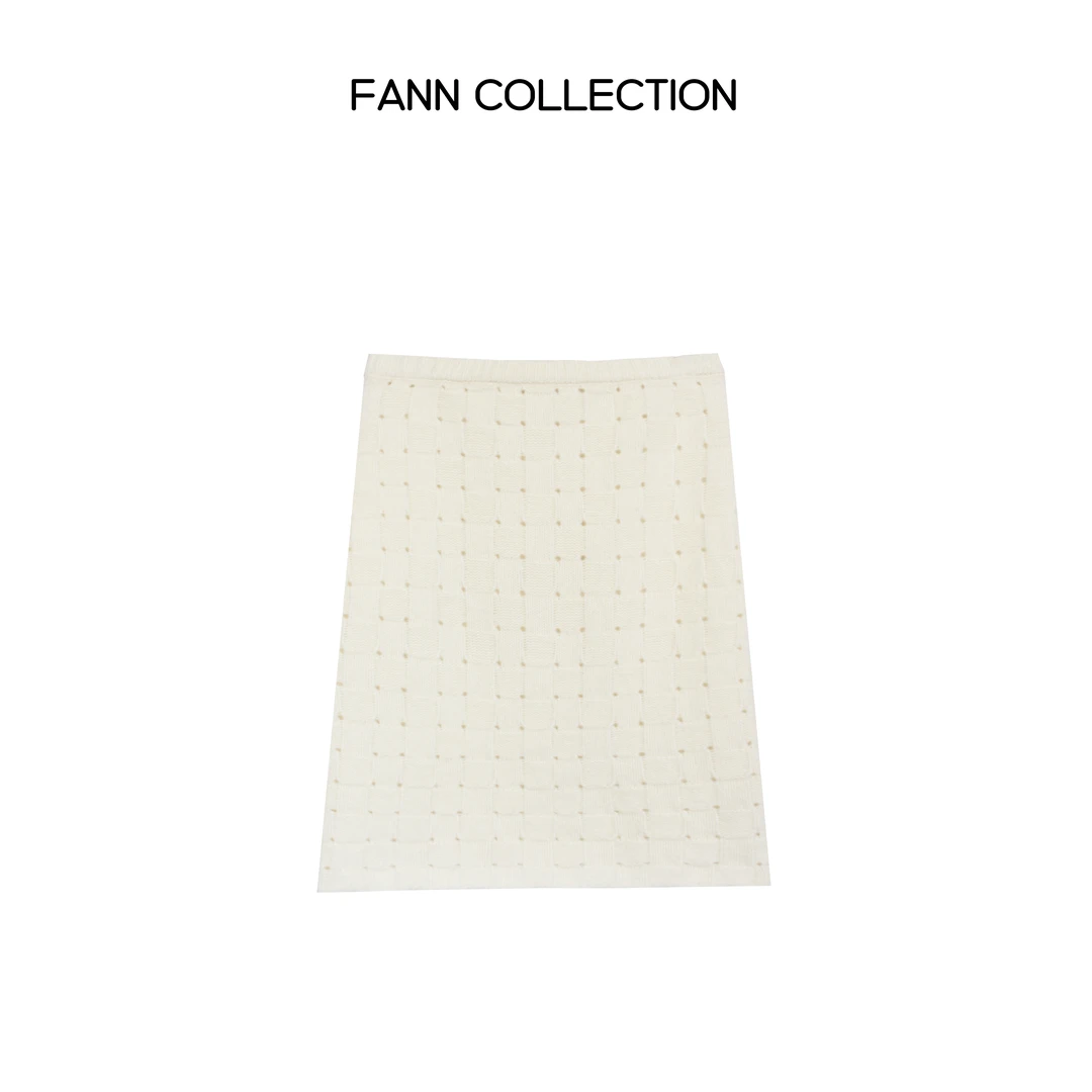 饭饭FANN COLLECTION 绵羊毛软糯针织半身裙FANNC062