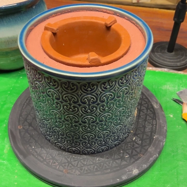 举***○自制花盆炭火围炉