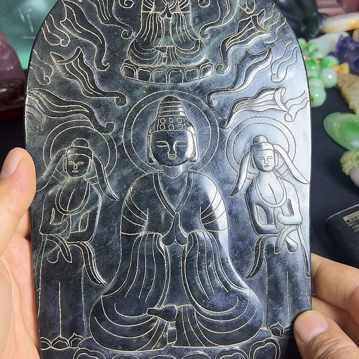 白玉菩提把件一个