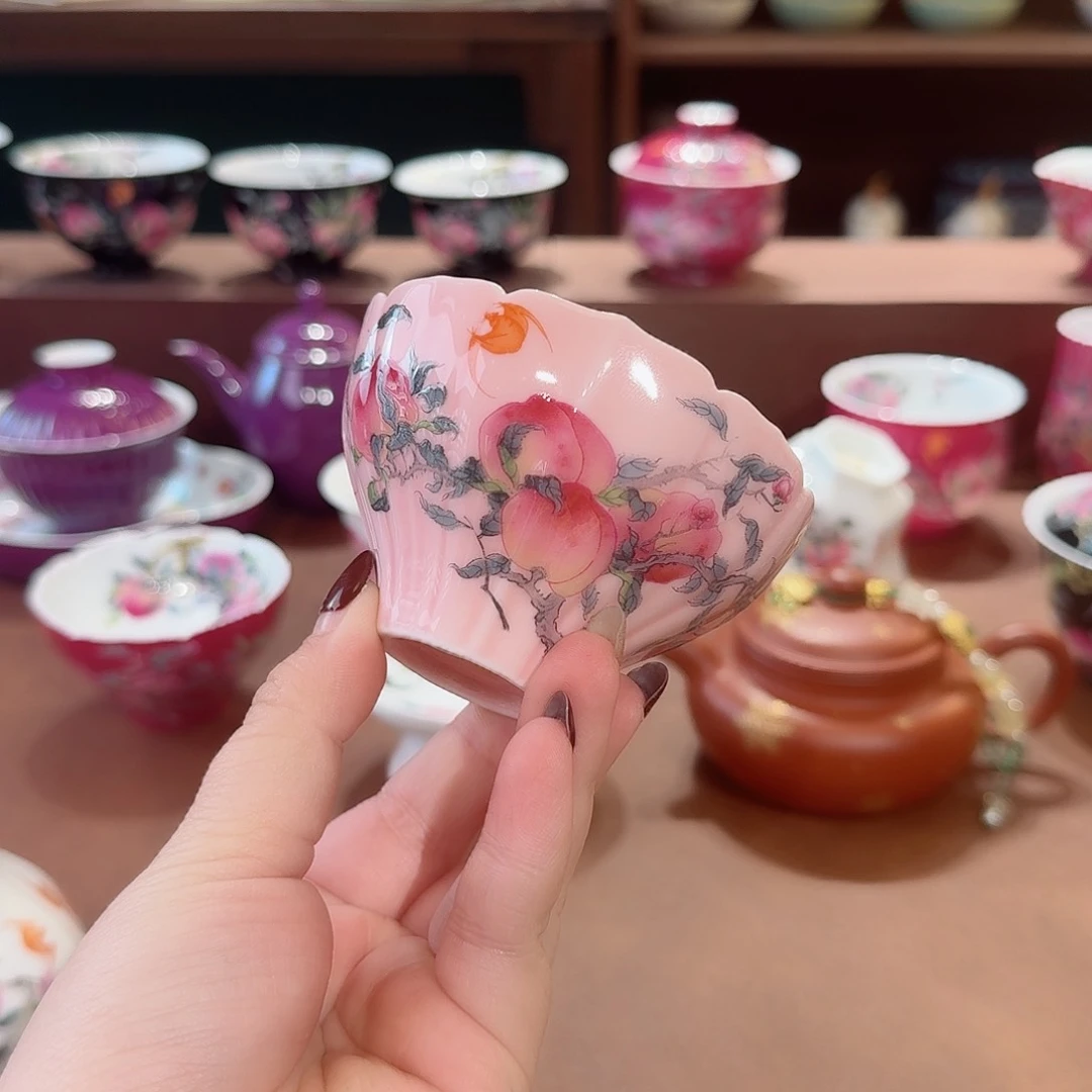 珐琅彩主人杯茶具套装