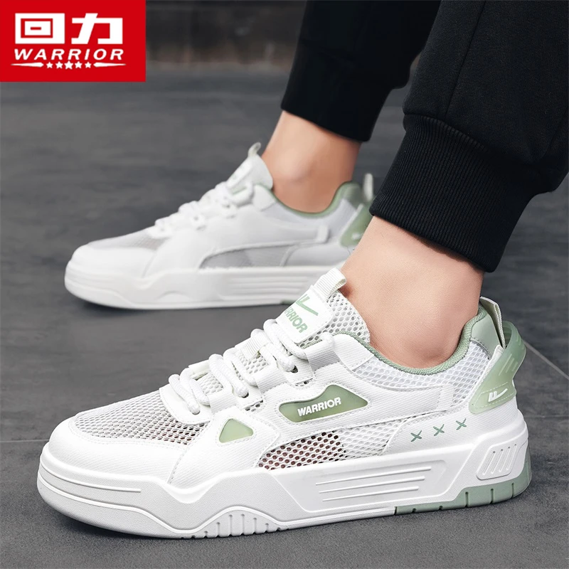 回力男鞋单网透气休闲板鞋夏季网面薄款飞行员运动平底百搭小白鞋