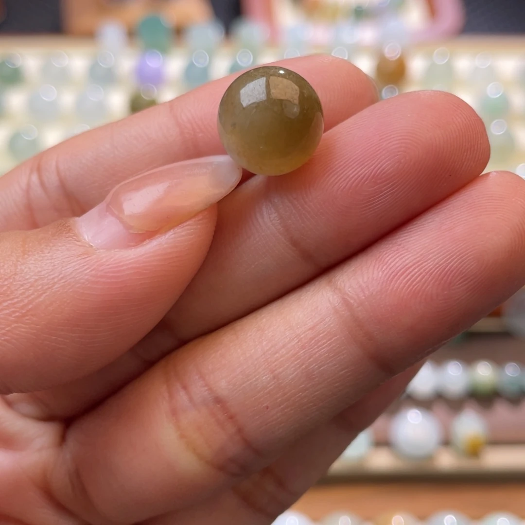 翡翠散珠焦糖圆珠11➕ 不鉴赏 