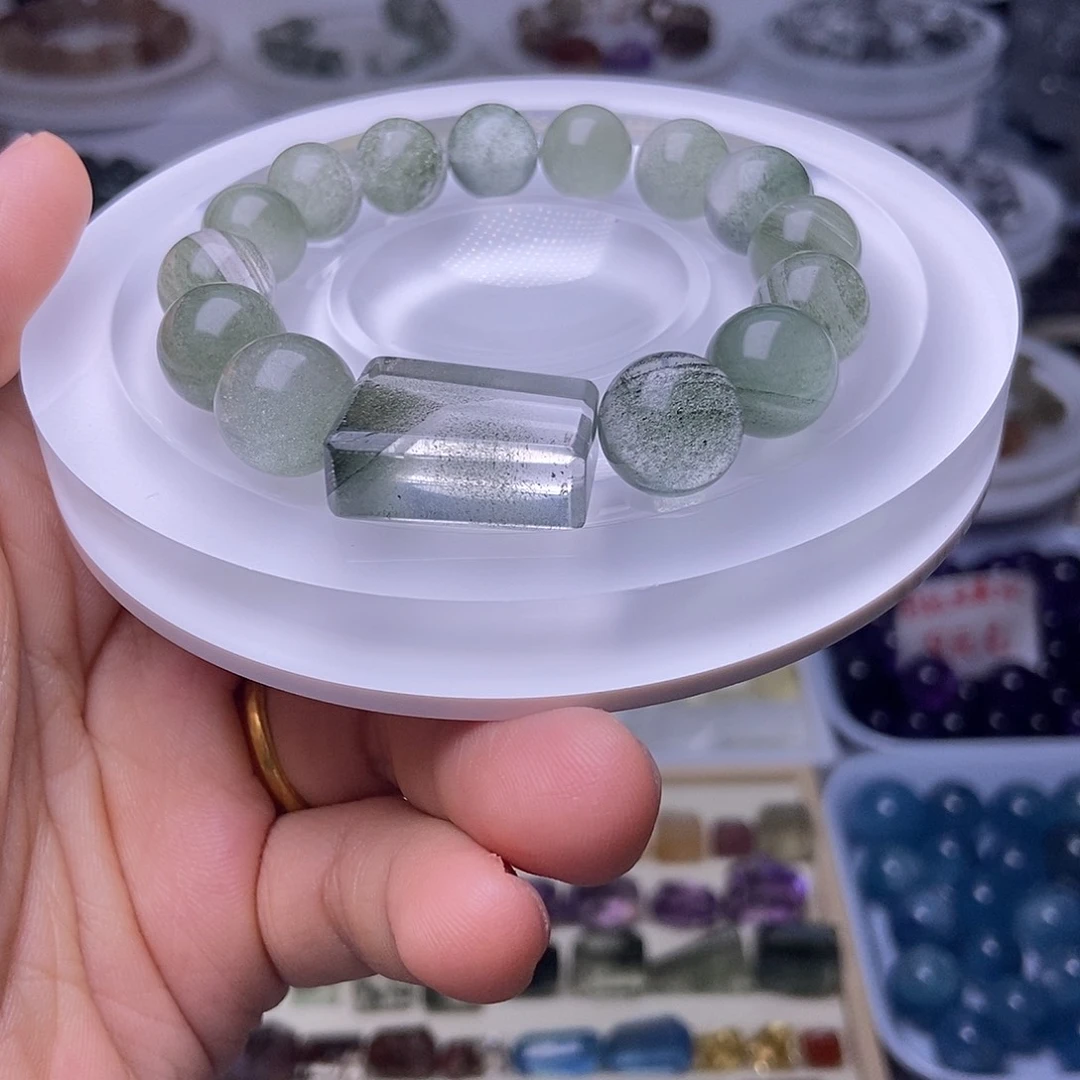 荔***枝水晶手串未镶嵌定制打孔不退换