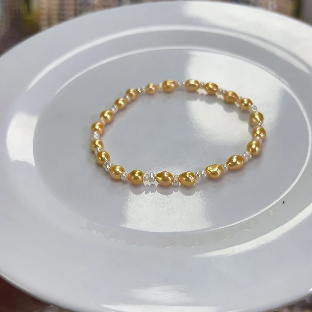 钛钢淡水珍珠手绳