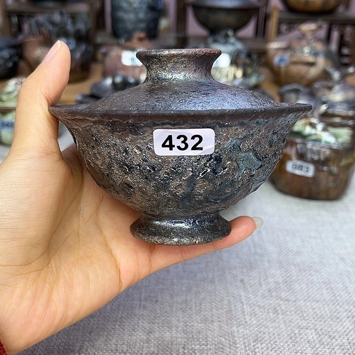 裸柴烧陶瓷手工茶器