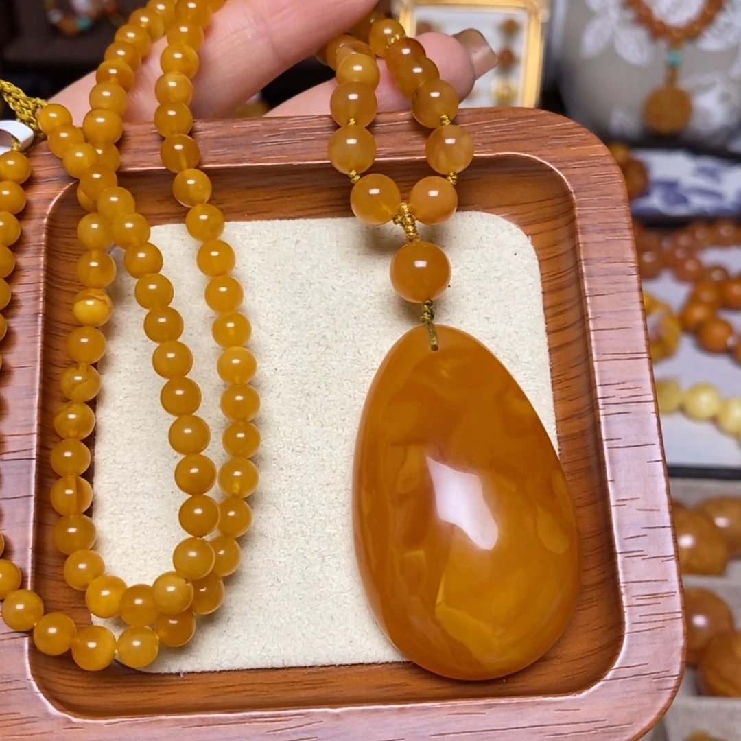 【闪购商品】蜜蜡颈饰未镶嵌项链