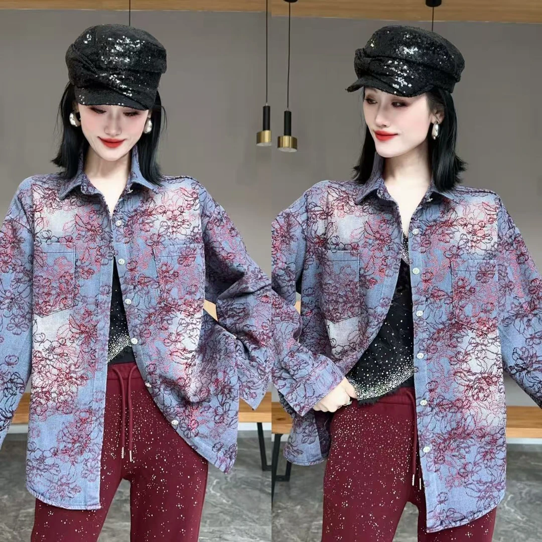 【YJ·原创】2025冬季新款宽松百搭时尚显瘦加厚衬衫外套女  YY3914