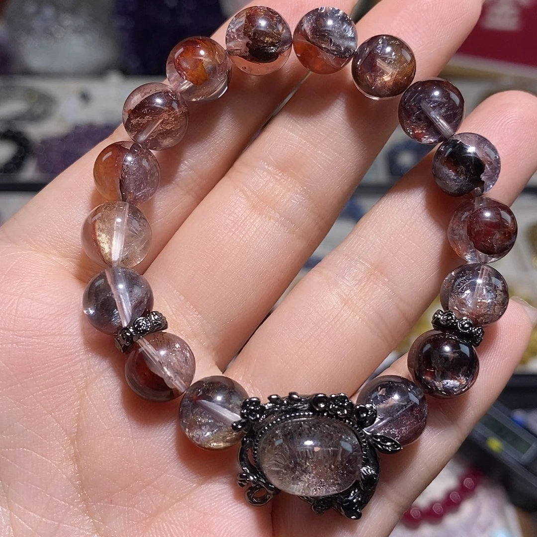 水晶未镶嵌手串浇花