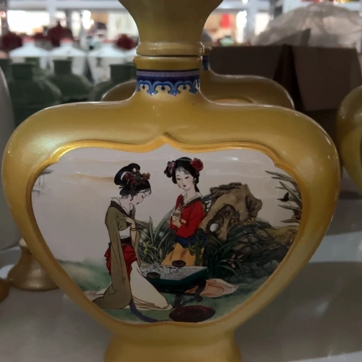 5斤美女陶瓷空酒瓶