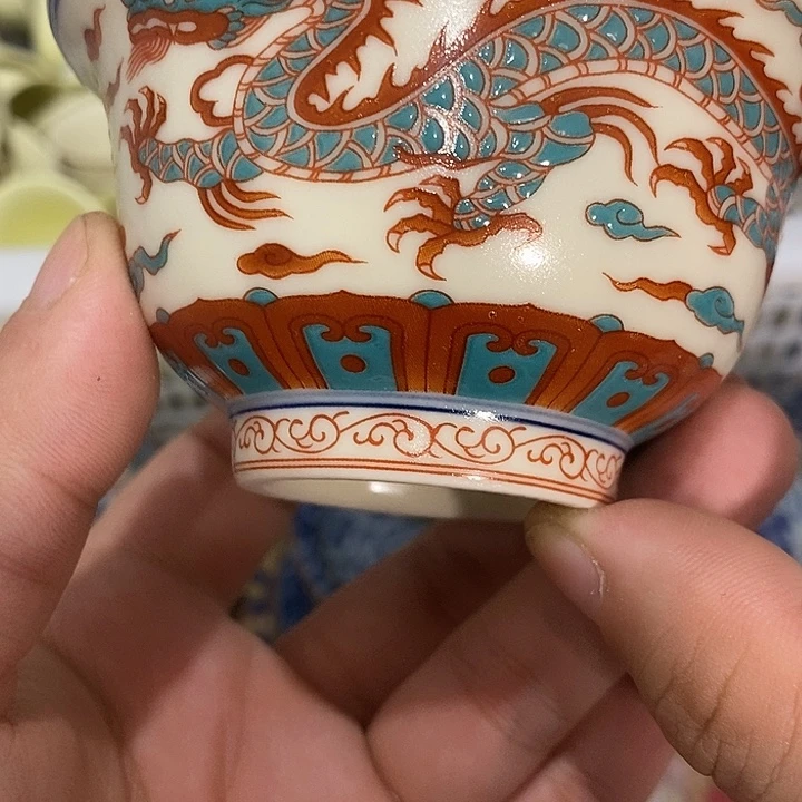 陶摆件景德镇陶瓷主人杯134555