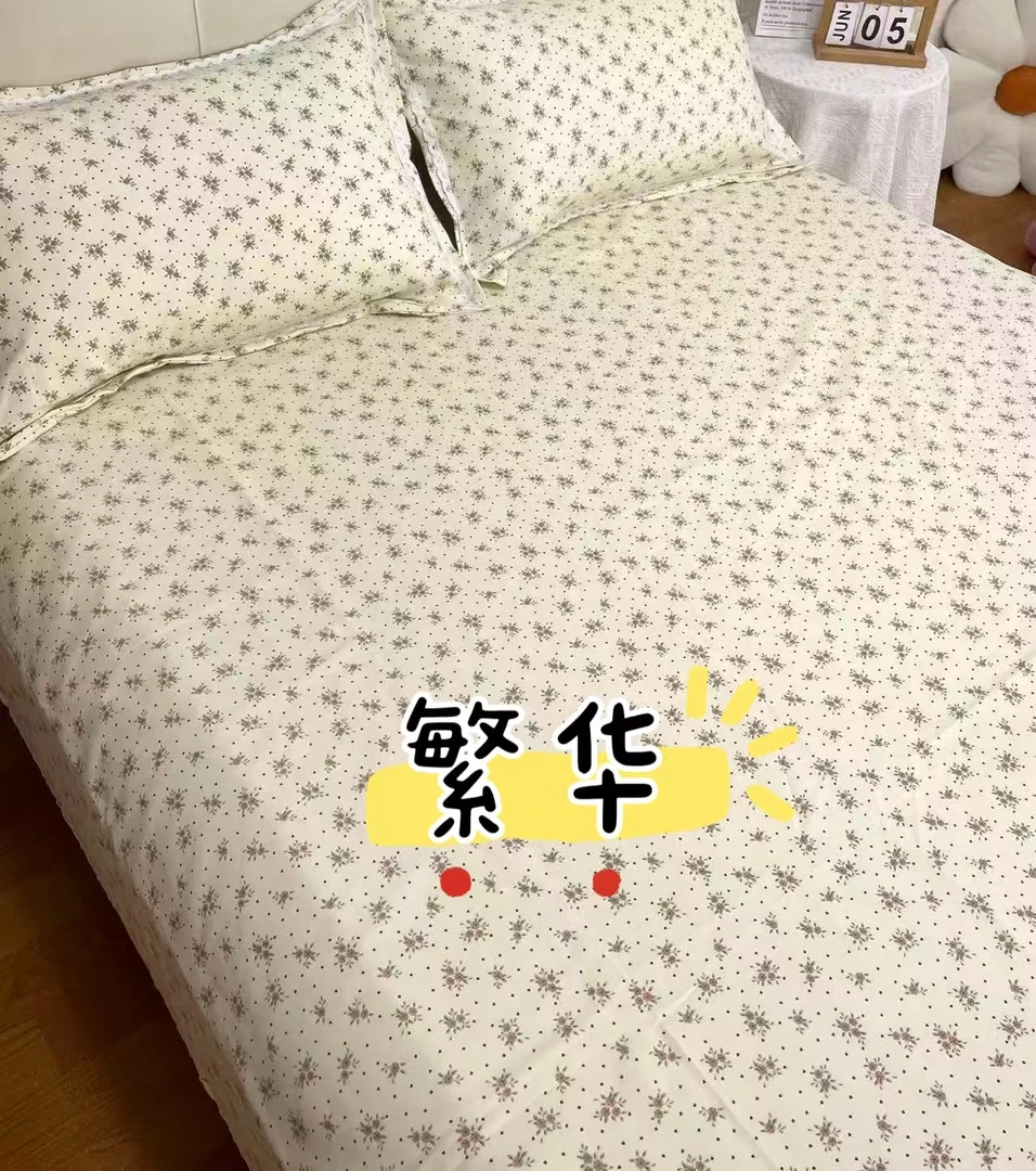 007 老粗布水洗细纱原棉粗布三件套